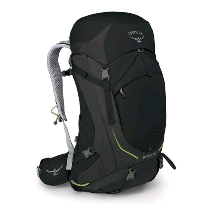 OSPREY STRATOS 50L BACKPACK BLACK Ransel