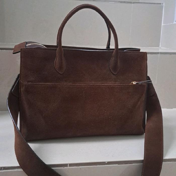 ROUNN  FELICE PRELOVED COKLAT SUEDE Wanita