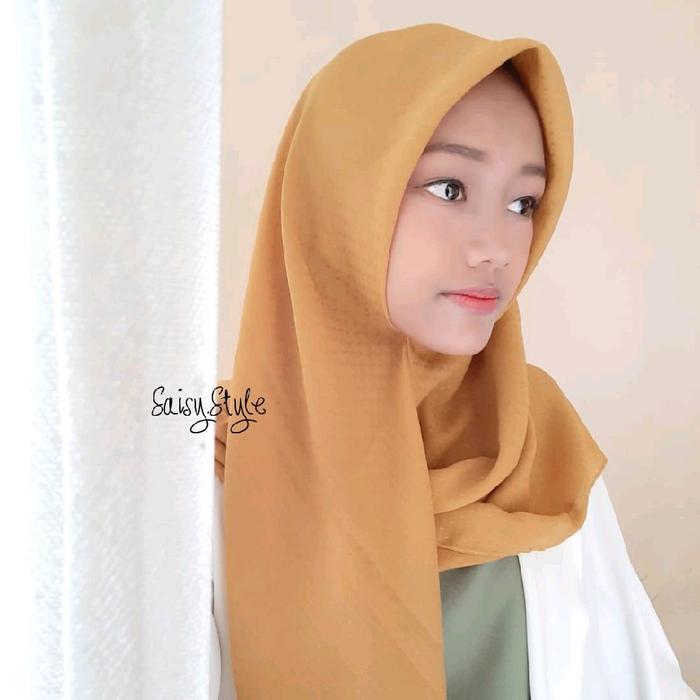 Hijab segi empat rubicon wanita Muslim Basic Nyaman