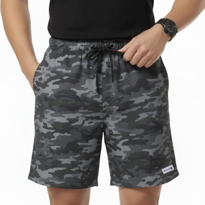 NEW Celana Boardshort Pria Loreng Army
