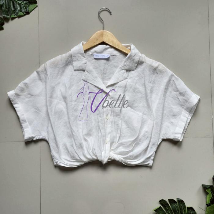 Ziri zaraa knot shirt top