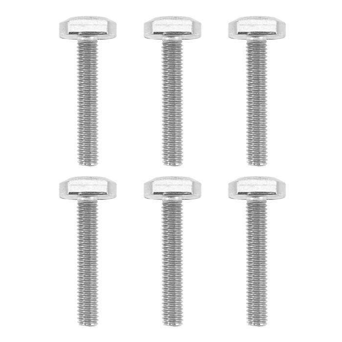 6 Pcs T Slot Bolts T-bolt Track Accessories Stainless Steel Stud M6