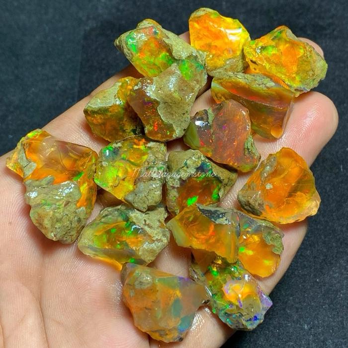 bahan Kalimaya afrika ethiopia asli natural / bongkahan batu kalimaya afrika / batu kalimaya afrika 