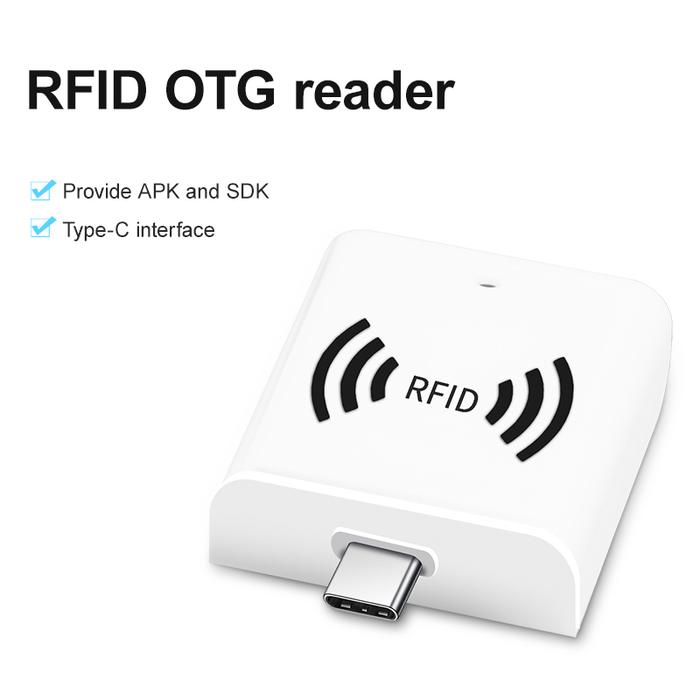 Portable 860 960Mhz 0.5M USB Type-C UHF RFID OTG Reader use for