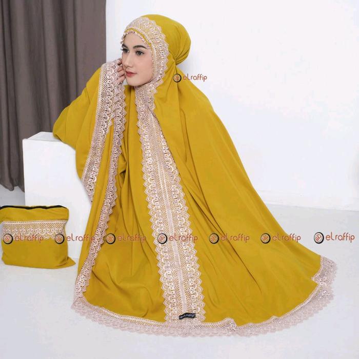 Mukena Dewasa Katun Polos Renda FahiraSeries   DETAIL PRODUK > Satu set mukena : Atasan + Bawahan + 