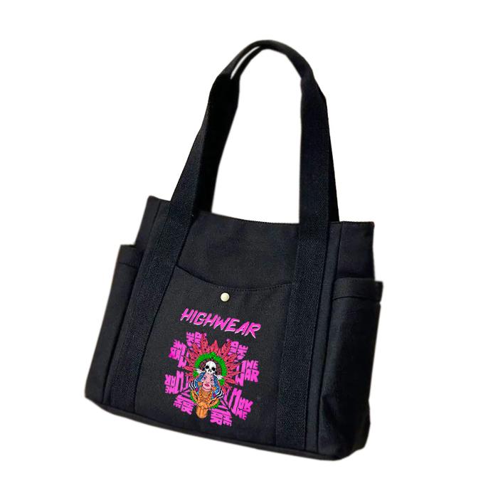 Highwear Totebag Tas Selempang Kanvas Karakter Indian Kasual Unisex Pria Wanita