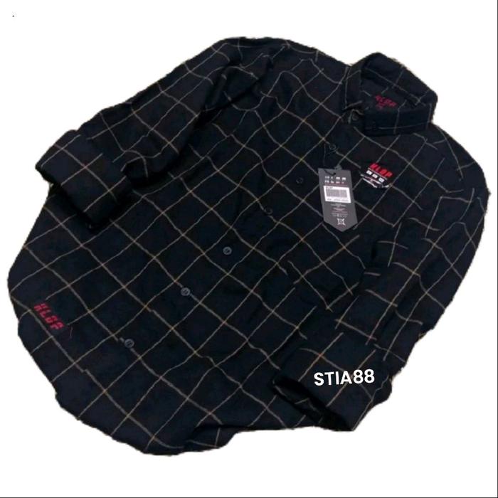 Kemeja flanel garis gold Kemeja flanel garis coklat Kemeja flanel garis 1 coklat Kemeja flanel garis