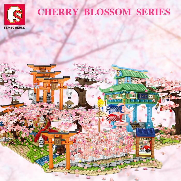 SEMBO BLOCK Sakura Blocks ideas City Cherry Blossom Japanese Sakura