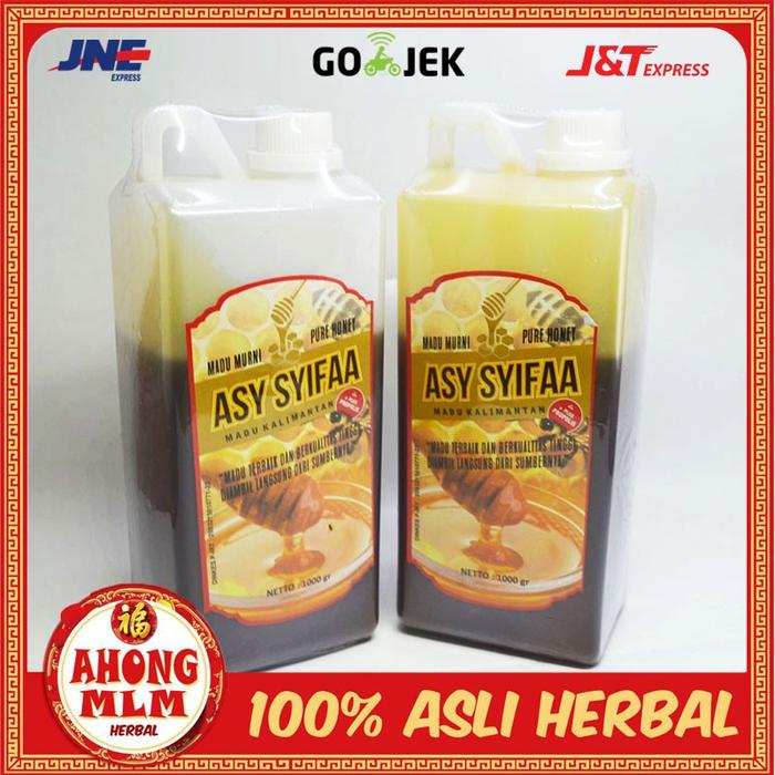 MADU MURNI PURE HONEY ASY-SYIFA 1KG ASLI|MENGOBATI PANAS DALAM SARIAWAN DEMAM BATUK RADANG