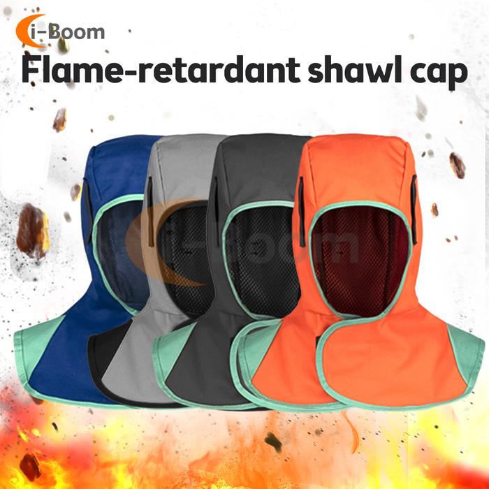 Welding Helmet Full Protective Welding Hood Washable Breathable Welding Neck Cover Flame-Retardant P