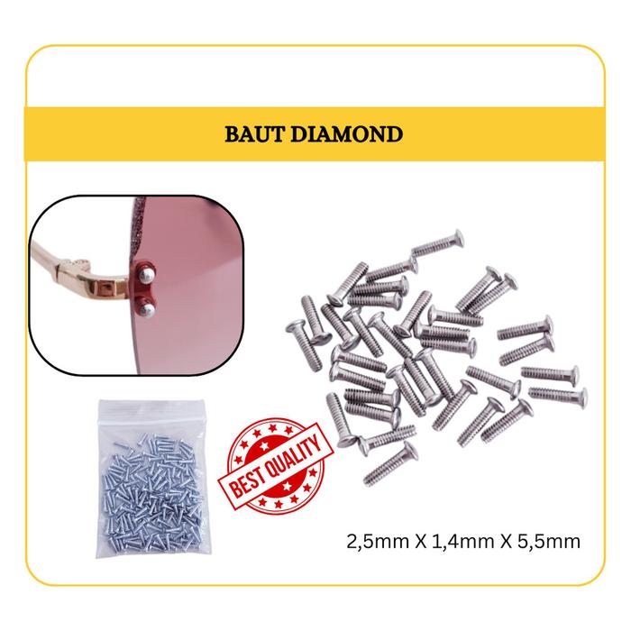 Baut Diamond/Baut Kacamata Bor/Optik [BT-Diamond]