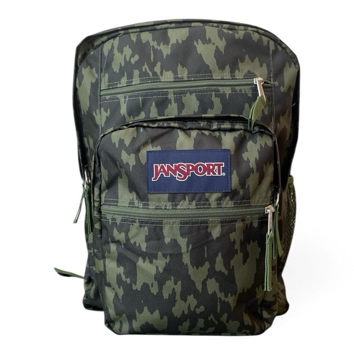 Jansport Backpack Big Student 34L Motif Green 100%Original