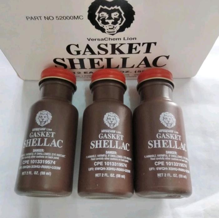 Lem Gasket / Lem. Paking Shellac Lion 59 Ml Original USA