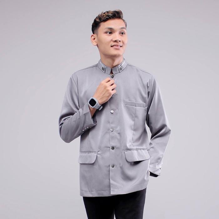 Jasko Polos Putih Hitam Abu Jas Koko Navy Putih Baju Muslim Jumbo Dewasa Pria