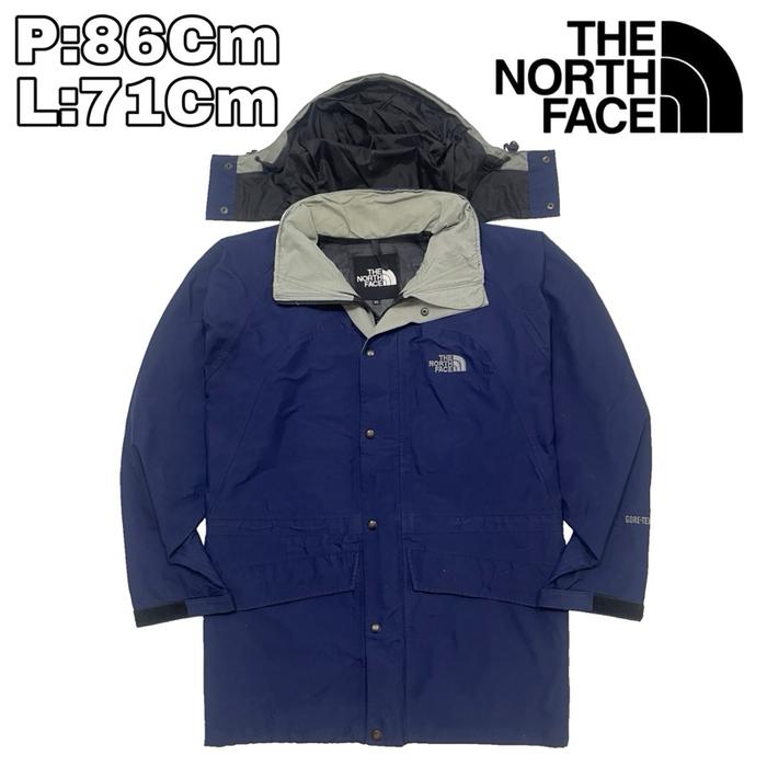 J116 Jaket Jumbo Parasut Coat Outdoor Waterproof TNF  The North Face Goretex Vintage Hiking Pendaki 