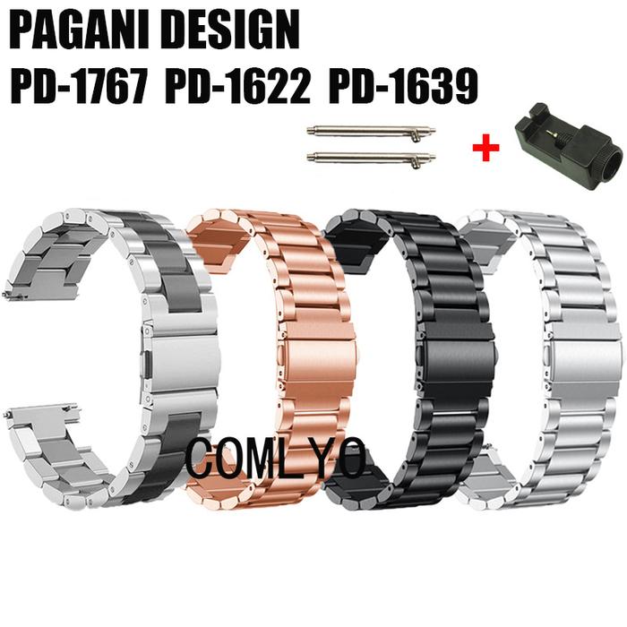 For PAGANI DESIGN PD-1639 PD-1622 PD-1767 Watch Strap Stainless steel wristband Bands Metal Adjustab