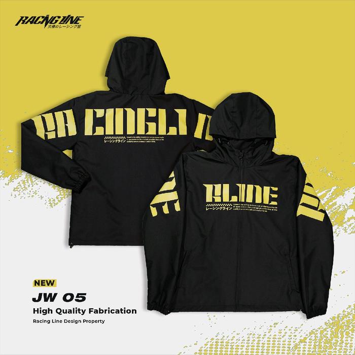 Jaket Racing Line Original Windbreaker JW 05 Pria Wanita