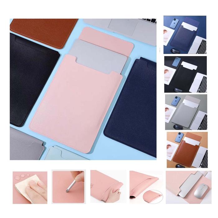 SPESIAL PROMO ! NS [BS EMBOSS NAMA] SARUNG MACBOK AIR 13IN KULIT LEATHER CASE SLEEVE MAC BOK / LAPTO
