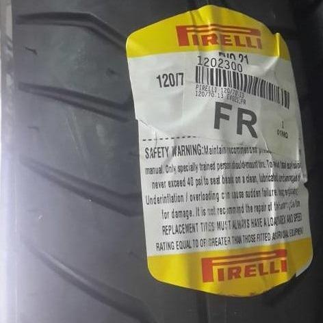Pirelli 120/70-13 EVO21 Front Ban Tubeless Depan Motor Nmax Ring 13