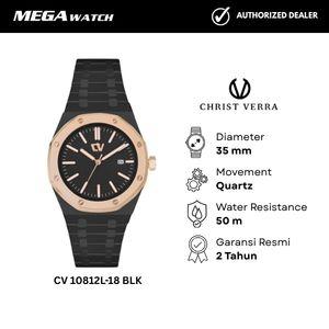 Jam Tangan CHRIST VERRA Wanita Original CV 10812L-18 BLK