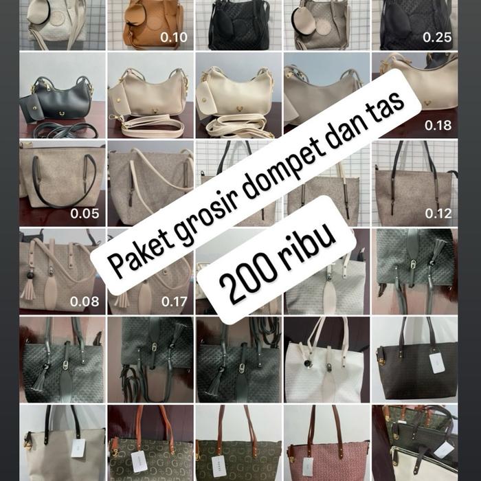 Paket grosir tas/dompet 200 ribu