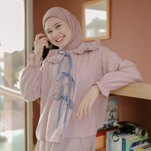 VAV - MEMORA BLOUSE TALI PITA COQUETTE / ATASAN BLOUSE COQUETTE WANITA -PN