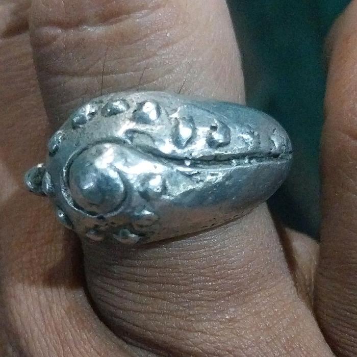 cincin Perunggu putih, temuan original, antik dan langka