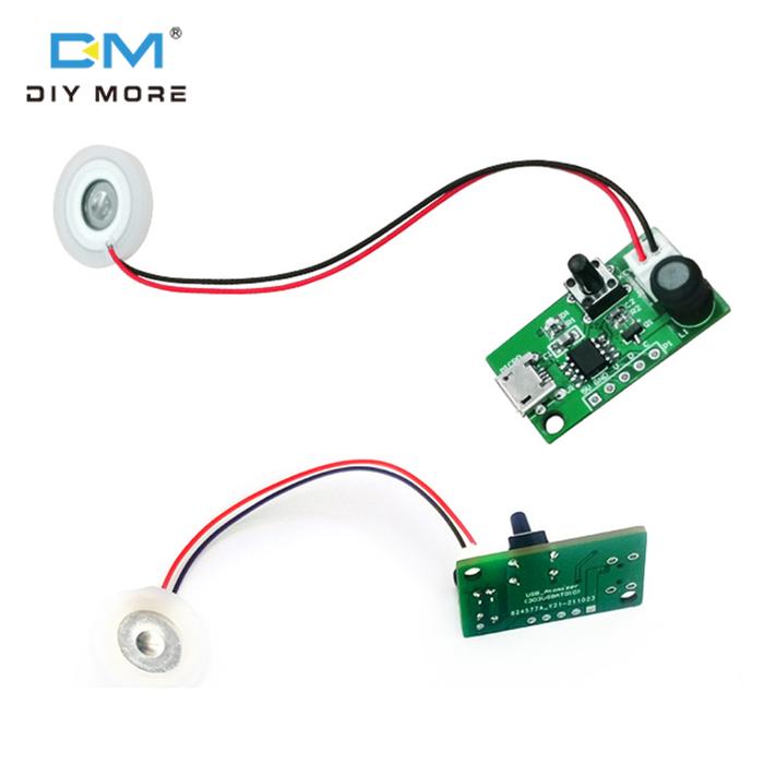 Diymore Kit DIY Semprotan Pelembab Udara USB Mikro, Modul Semprot