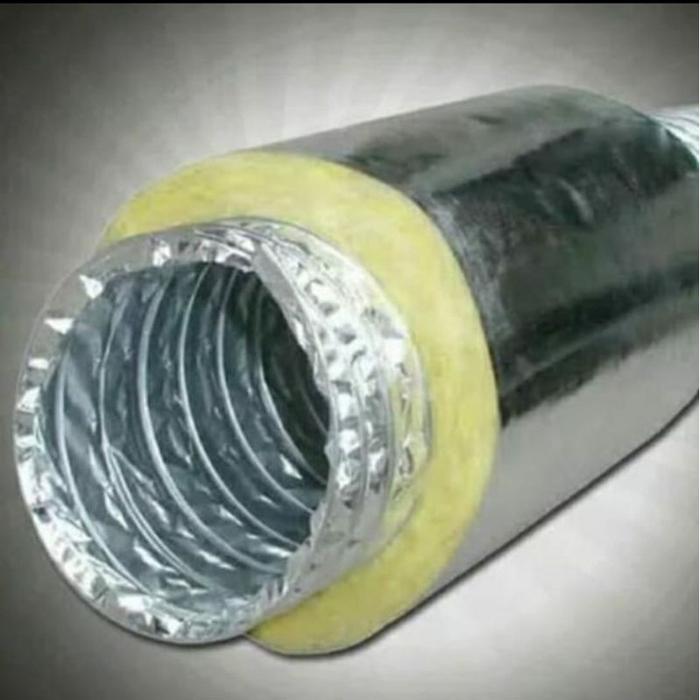 flexible ducting isolasi 5 in /flexible pembuangan AC plafon .flexible hexos double layer
