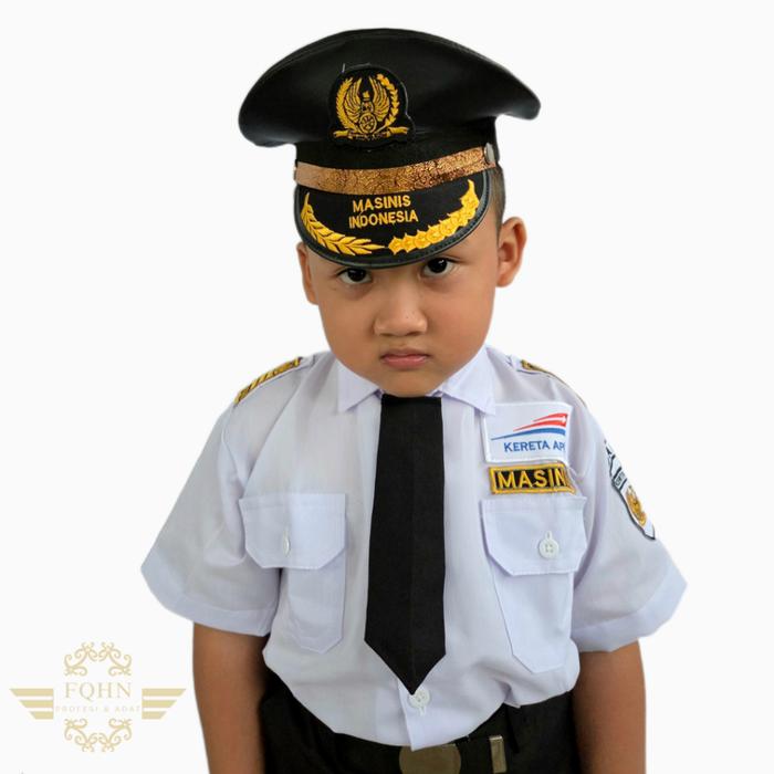 new baju profesi anakbaju masinis anak laki free packing kardus