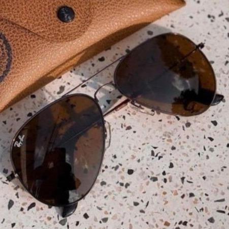 Kacamata Original Rayban Aviator RB3026 Full Brown