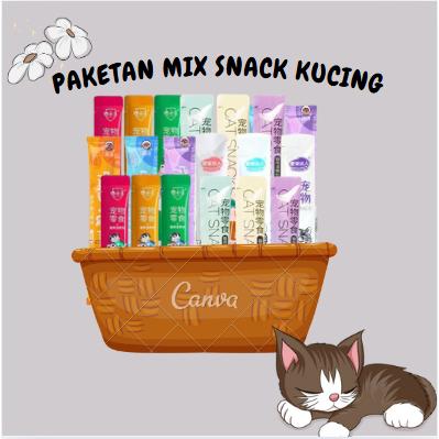 Mix Cat Strip Creamy Snack Kucing 15gr/Makanan Snack Kucing