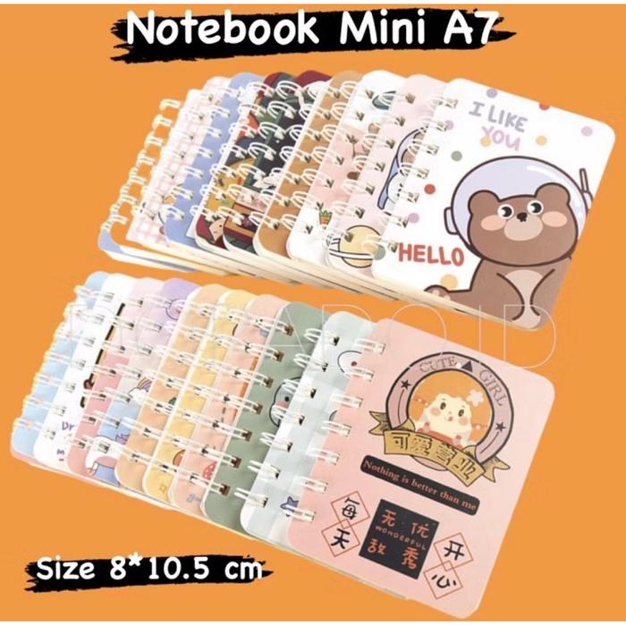 Buku notebook mini a7 mini karakter sanrio/souvenir ulang tahun notes murah