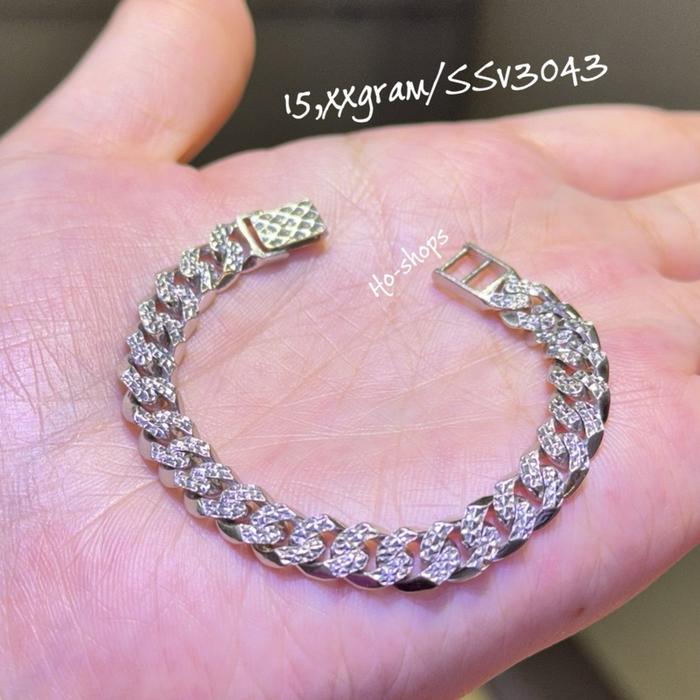 Gelang Sisik Naga (SN) / Gelang Anak Mas Putih 750 Asli Emas