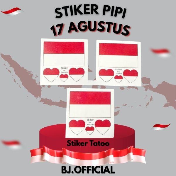 TATOO MERAH PUTIH TEMPORARY / TATOO BENDERA MP / STIKER TATOO PIPI TERMURAH / 17 AGUSTUS 2025 !!! Ta