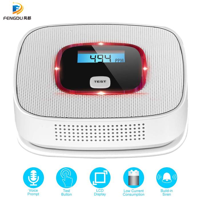 LCD CO Carbon Monoxide Gas Alarm Sensor Poisoning Smoke Tester