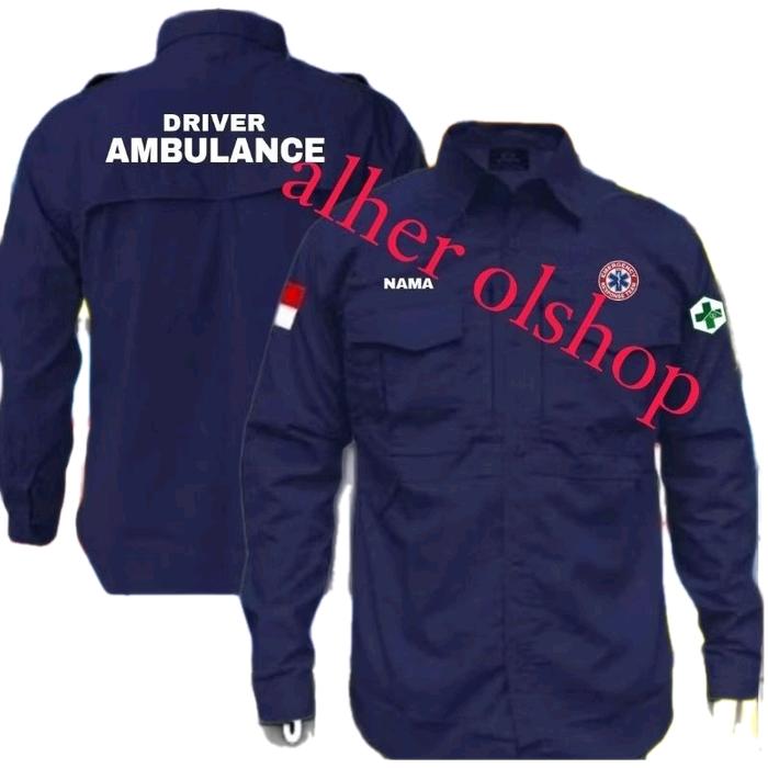 kemeja tactical driver ambulance baju tactical driver ambulance seragam tactical driver ambulance ke