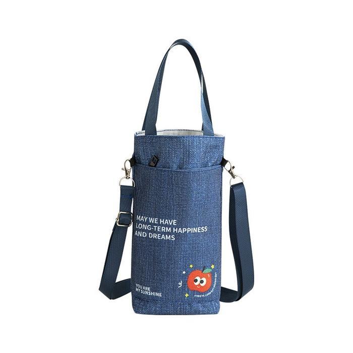 Tas Selempang Olahraga Pria Wanita/Tas Botol Minum Portabel/Tas Gym Tali Tarik Untuk Lari & Aktivita