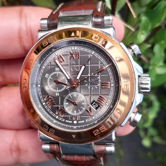 Guess Jam Tangan Original Gc-1 Class Collection Pria X90005G2S Preloved Stainless Steel 316L Tahan A