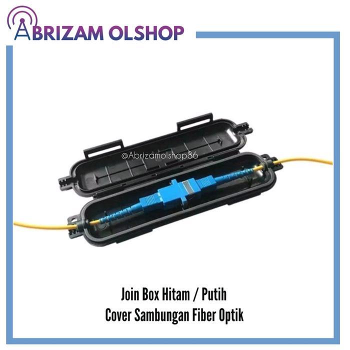 JOIN BOX COVER SAMBUNGAN KABEL FIBER OPTIK + ADAPTER - Putih