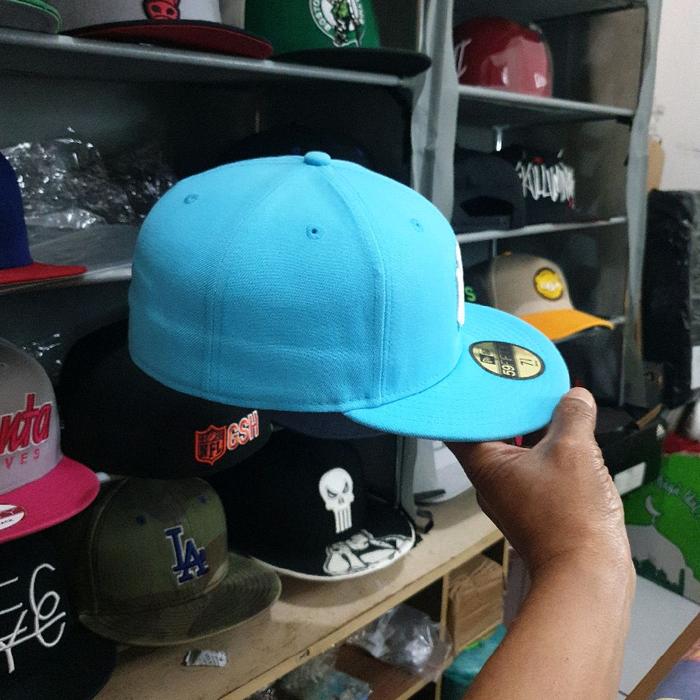 Topi Baseball MLB Biru Tosca Unisex