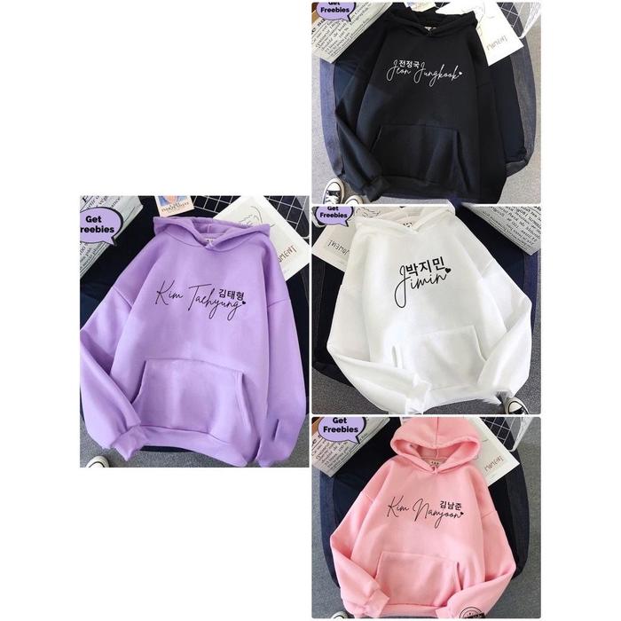 [COD] BTS MEMBER HOODIE / HOODIE NAMA MEMBER BTS / JAKET HOODIE BTS / HOODIE BTS NAMA MEMBER / TAEHY