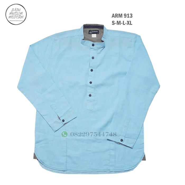 Promo baju koko polos linen ARAHMANDA lengan panjang COD