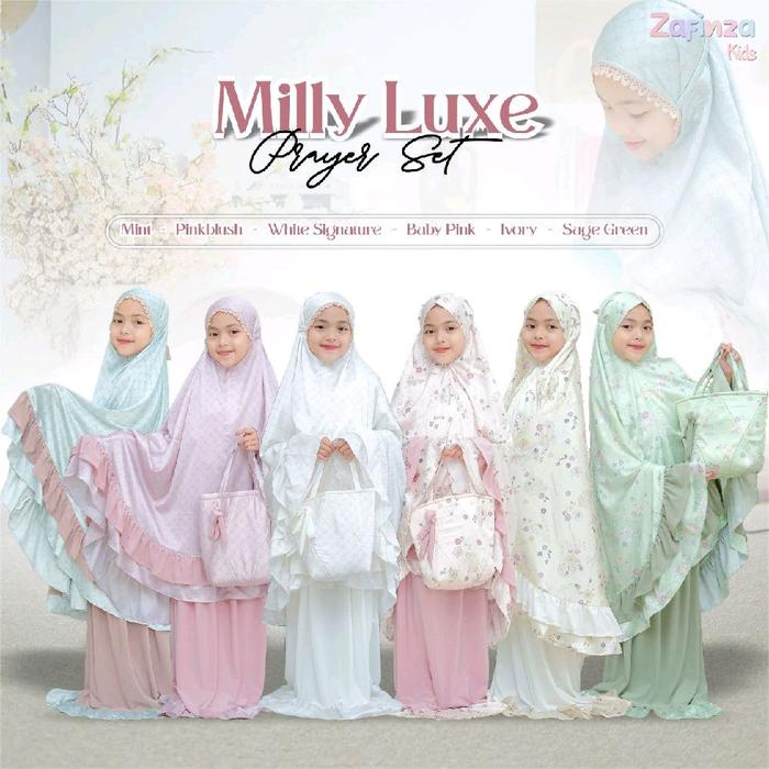 Mukena Anak Remaja & Dewasa Leona Armany Silk || Mukena Milly Luxe by Zafinza