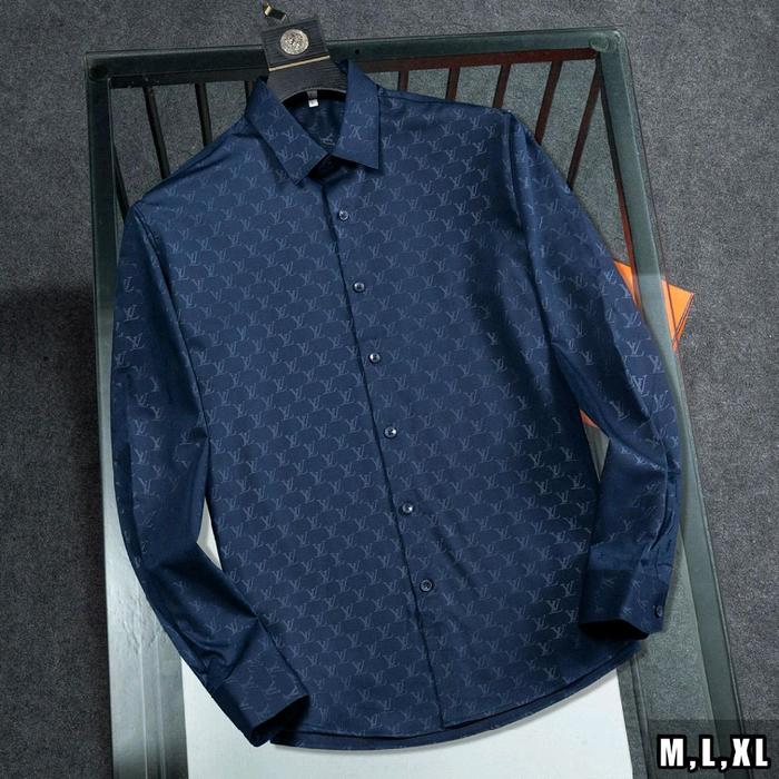 KEMEJA PANJANG PRIA IMPORT LV'6175 BRANDED MIROR