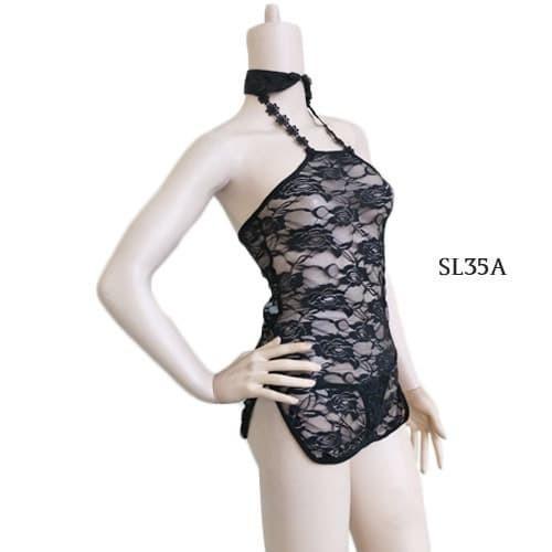 TERBARU Babydoll Dress Lace Chongsam Piyama Baju Tdur Cina Sexy Lingerie SL35A