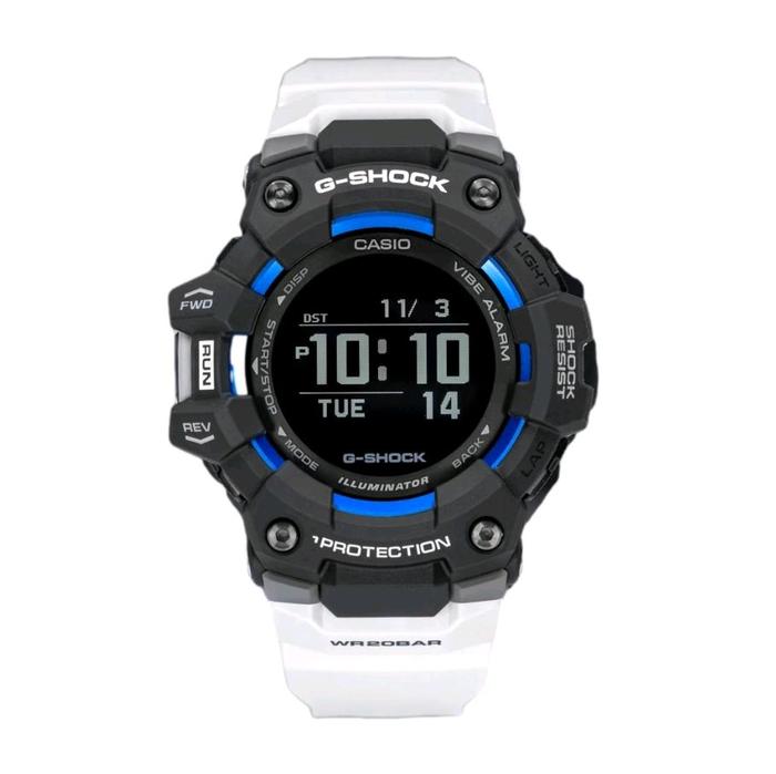 CASIO G-SHOCK G-SQUAD GBD-100-1A7DR Men Dial digital Black tali resin white