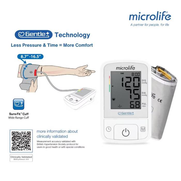 Tensimeter Digital Microlife BP A2 Basic Tensi Meter Alat Ukur Tekanan Darah Microlife 5 Tahun