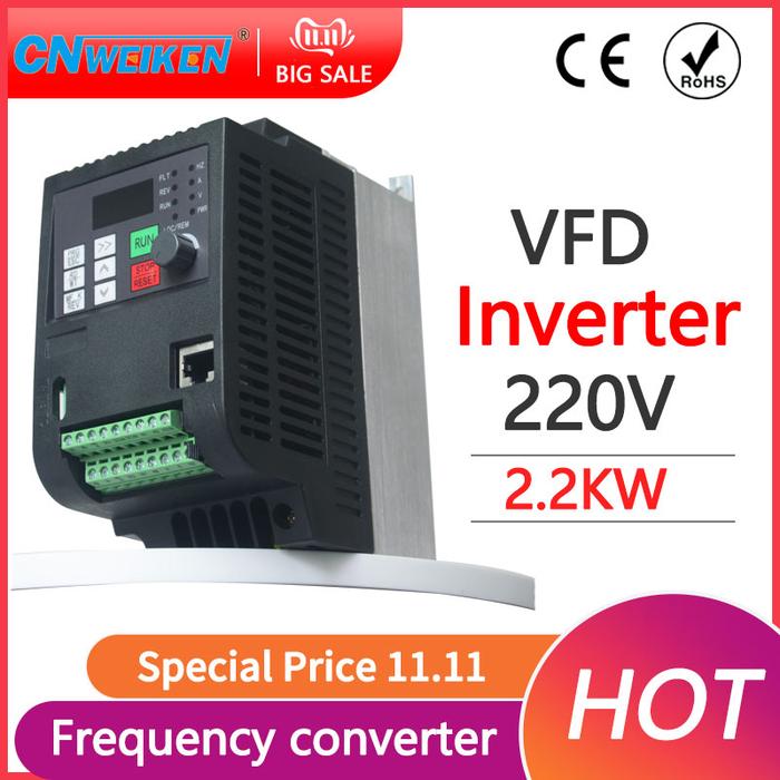VFD 2.2KW 220V AC Variable Solar Pump Frequency Inverter With MPPT