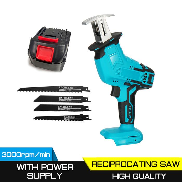 Mini Electric Saw Cordless Reciprocating Saw With 4 Saw Blades